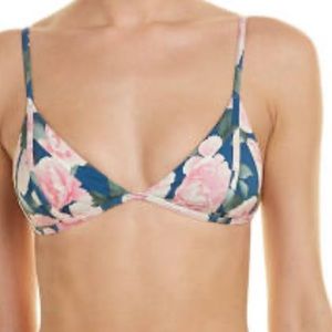 Frankie’s bikinis “Valentina” top in pink peony